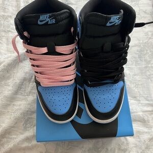 Nike Air High-Top Sneakers - Black and Blue